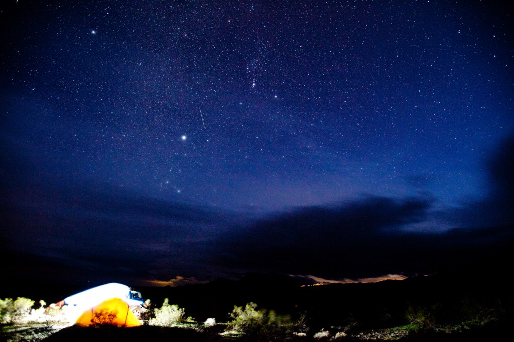 Death Valley Night Sky and Tent